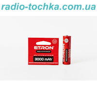 18650 3.7V 3000mAh аккумулятор ETRON