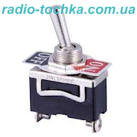 22-7 тумблер 1x2 (KN3(C)-101) 10A 250V D-12,2, 33.5x13мм