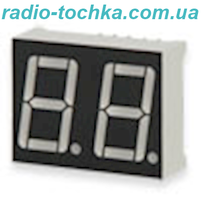 477 Індикатор червоний 0.56" 2-х циферний ЗК (5621-ASR) СТАТІКА