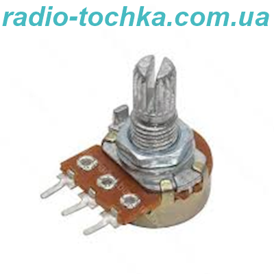 500R0 Резистор (потенціометр) змінний WH148-B5K лінійна характеристика L=15mm