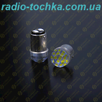 Автолампа GS 1157-3030-9SMD 12V двоконтактна (аналог лампи P21/5W) біла