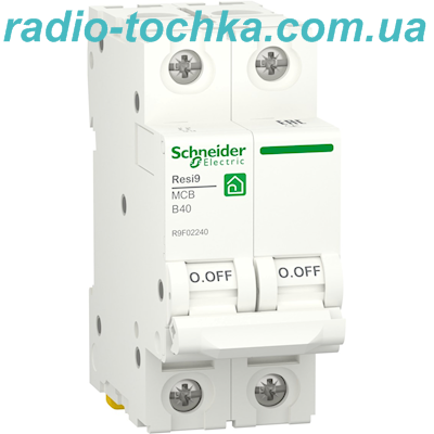 Автоматичний вимикач 2р 40A Resi9 Schneider