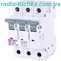 Автоматичний вимикач 3p 16A 6 C ETIMAT