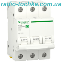 Автоматичний вимикач 6kA 3P 32A C, Resi9 Schneider Electric R9F12332