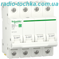 Автоматичний вимикач 6kA 4P 40A C, Resi9 Schneider Electric R9F12440