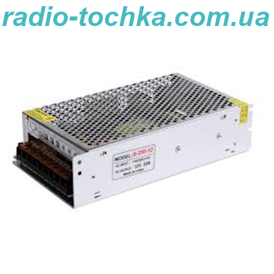 Блок живлення 12V 20А 240W перфорований корпус