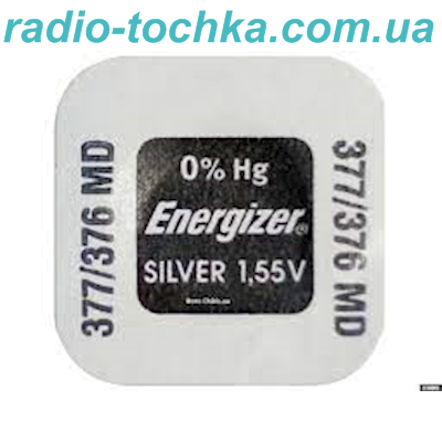 Energizer AG4 = LR626 = 377 = 376 батарейка SILVER