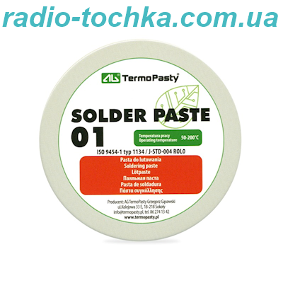 Флюс-паста AG Termopasty AGT-036 20г середньоактивна ROL0, жир паяльний