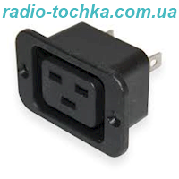 Гніздо мережеве AC-06a (C19) монтажне на корпус