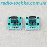 Гнiздо micro USB вертикальне на платі з тактовою кнопкою