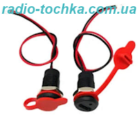 Гніздо USB Type-C 2pin (врізне) з інтерфейсом PH2.0 з різьбовою гайкою та заглушкою