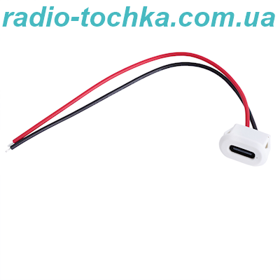 Гніздо USB TYPE-C на корпус 2pin с проводом