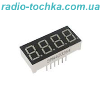 Індикатор 4 розряди 0.36"Червоний, катод, чорний фон KL-3641-ASR