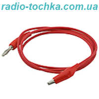 Кабель шт.банан - крокодил Y207 22awg 1м