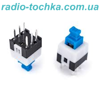 Кнопка мини 7x7мм с фиксацией
