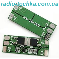 Контролер BMS заряду - розряду 2S LiFePO4 акумуляторів I=10A HX-2S-03F