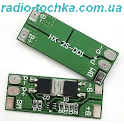 Контролер BMS заряду - розряду 2S LiFePO4 акумуляторів I=10A HX-2S-03F