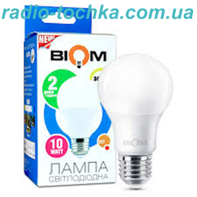 Лампа Biom Led BT-509 A60 E27 10W 3000K