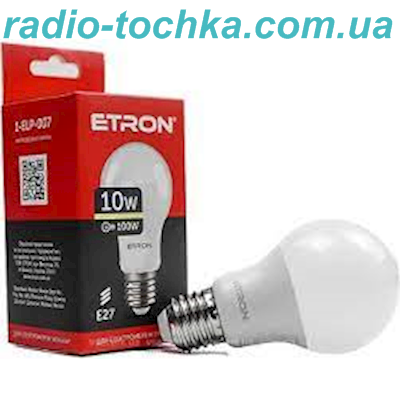 Лампа ETRON LED A60e 10W E27 4200K 12-48V