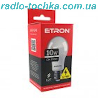 Лампа ETRON LED A60e 10W E27 9500K