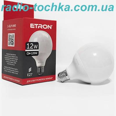 Лампа ETRON Light Power 1-ELP-040 G95 12W 4200K E27 USD