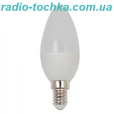 Лампа LED E14 8W 6400K (свiчка)