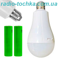Лампа LED з акумулятором OKGO FA-62950 E27 (20W/2х18650)