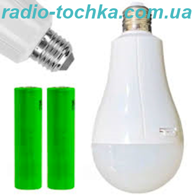 Лампа LED з акумулятором OKGO FA-62950 E27 (20W/2х18650)