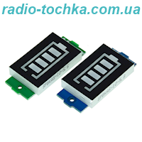 LED індикатор рівня заряду батареї 18650 Li-ion 6S 25,2V синій