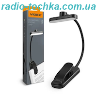LED Світильник акумуляторний для читання VIDEX VL-NL134B Black