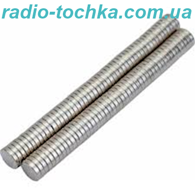 Магніт NdFeB диск/циліндр D6x1.5мм