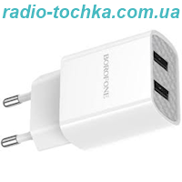 МЗП 2USB 2.1A Borofone BA53A White