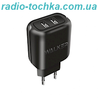 МЗП 2USB  WALKER WH-27  2.1A black