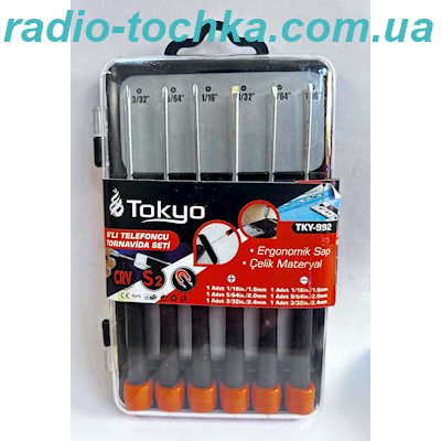 Набір викруток 6шт кейс TKY-992
