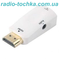 Переходник шт.HDMI-гн.VGA+Audio