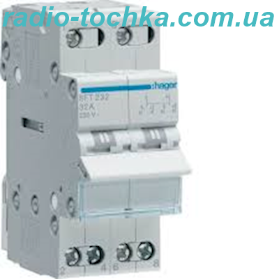 Перемикач I-0-II з загальним виходом зверху, 2пол.32A/230B