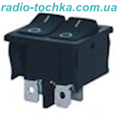 Перемикач клавішний KCD1-2101-6 ON-OFF 4pin 6A 250V