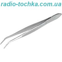 Пінцет з нержавіючої сталі 137мм вигнутий
