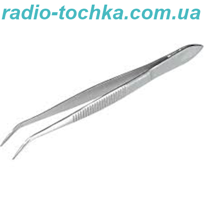 Пінцет з нержавіючої сталі 157мм вигнутий