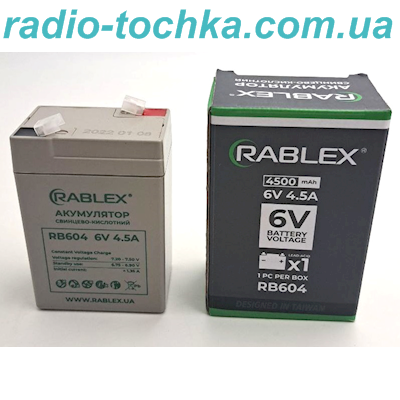 Rablex 6V 4.5Ah акумулятор