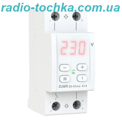 Реле напруги ZUBR D2-63 red
