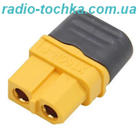 Розєм акумуляторний XT60H-F.G.Y. Female (гніздо) із захисним кожухом