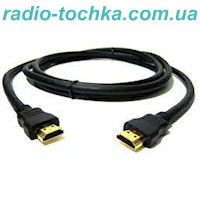 Шнур (кабель) HDMI (штекер-штекер, "папа"-"папа") 1м GOLD