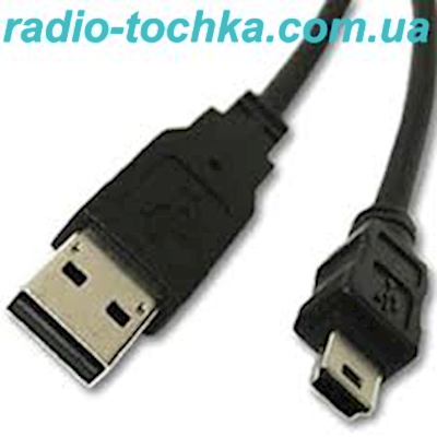 Шнур (кабель) штекер "папа" USB x штекер "папа" mini USB 3м