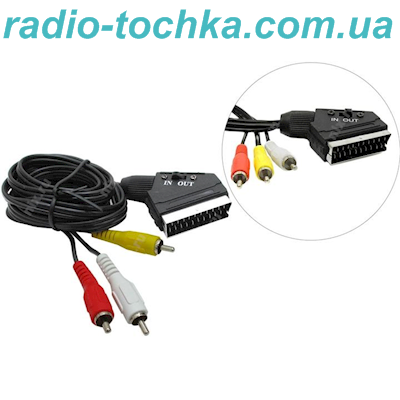 Шнур шт.SCART x шт.3RCA 1.2м