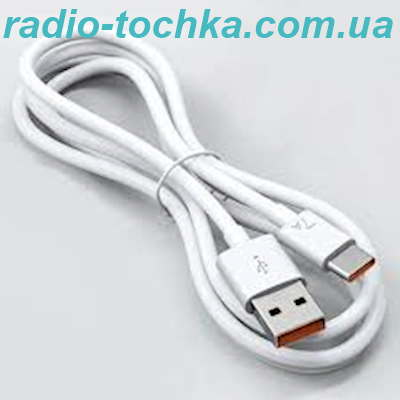 Шнур шт.USB x шт.Type-C 5V 6A 1м White