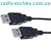 Шнур шт.USB x шт.USB 1.4м чорний