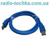 Шнур шт.USB x шт.USB 1.5м синiй