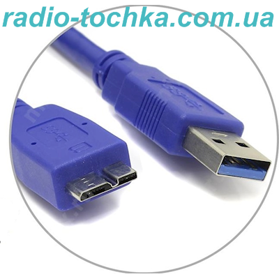 Шнур шт.USB x шт.USB 3.0 (Micro-B) 0.5м