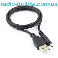 Шнур живлення (кабель) штекер "папа" USB x штекер "папа" 2.5x0.7 (планшет) 0.8м